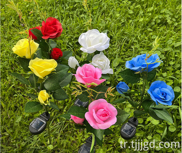 Solar Artificial Flower Lights